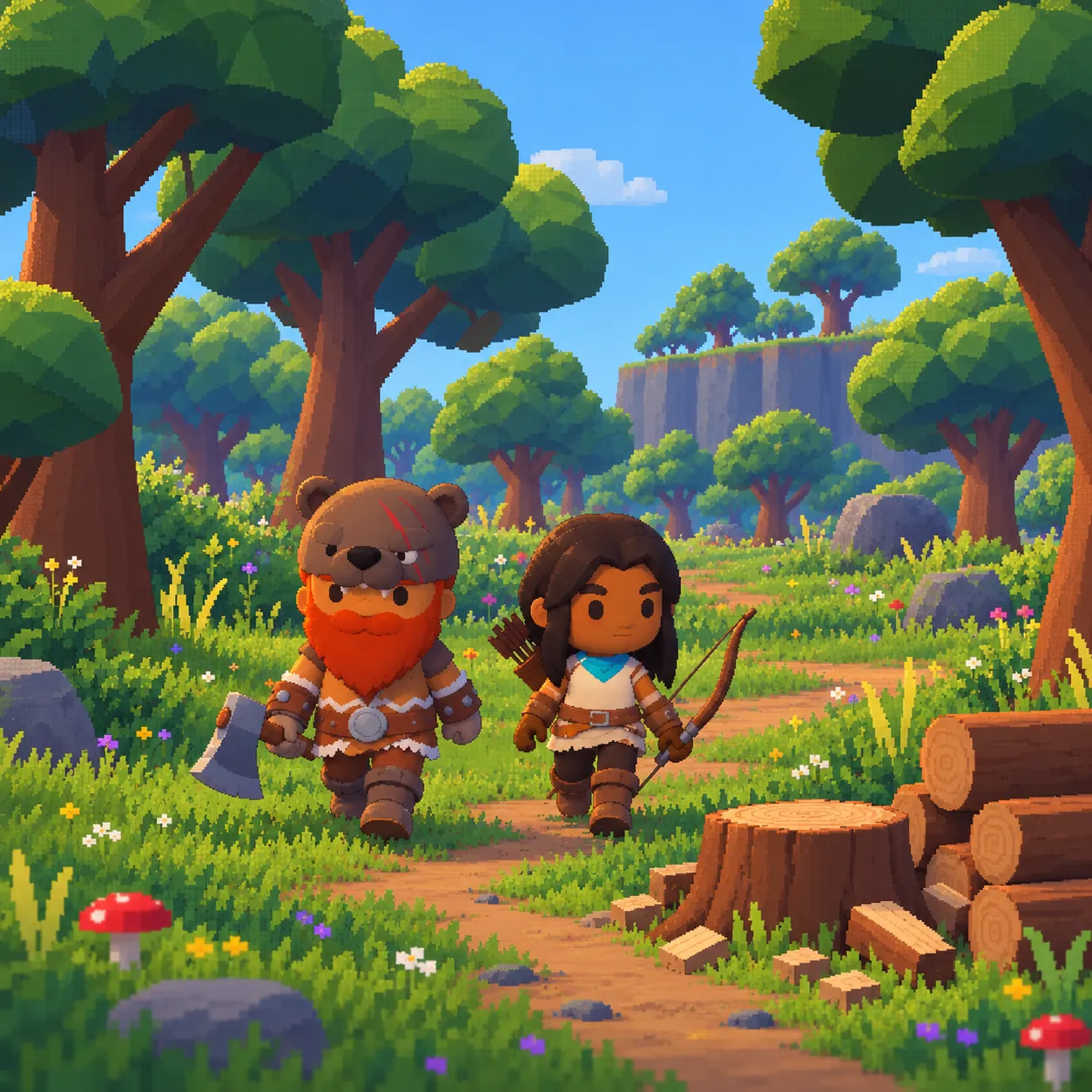 A forest trail